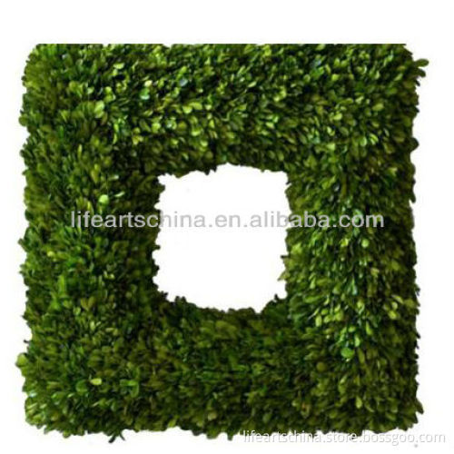 16"Preserved natural boxwood wreath
